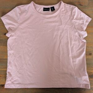 Rachel Zoe Short-Sleeve Crewneck Tee in Light Pink
